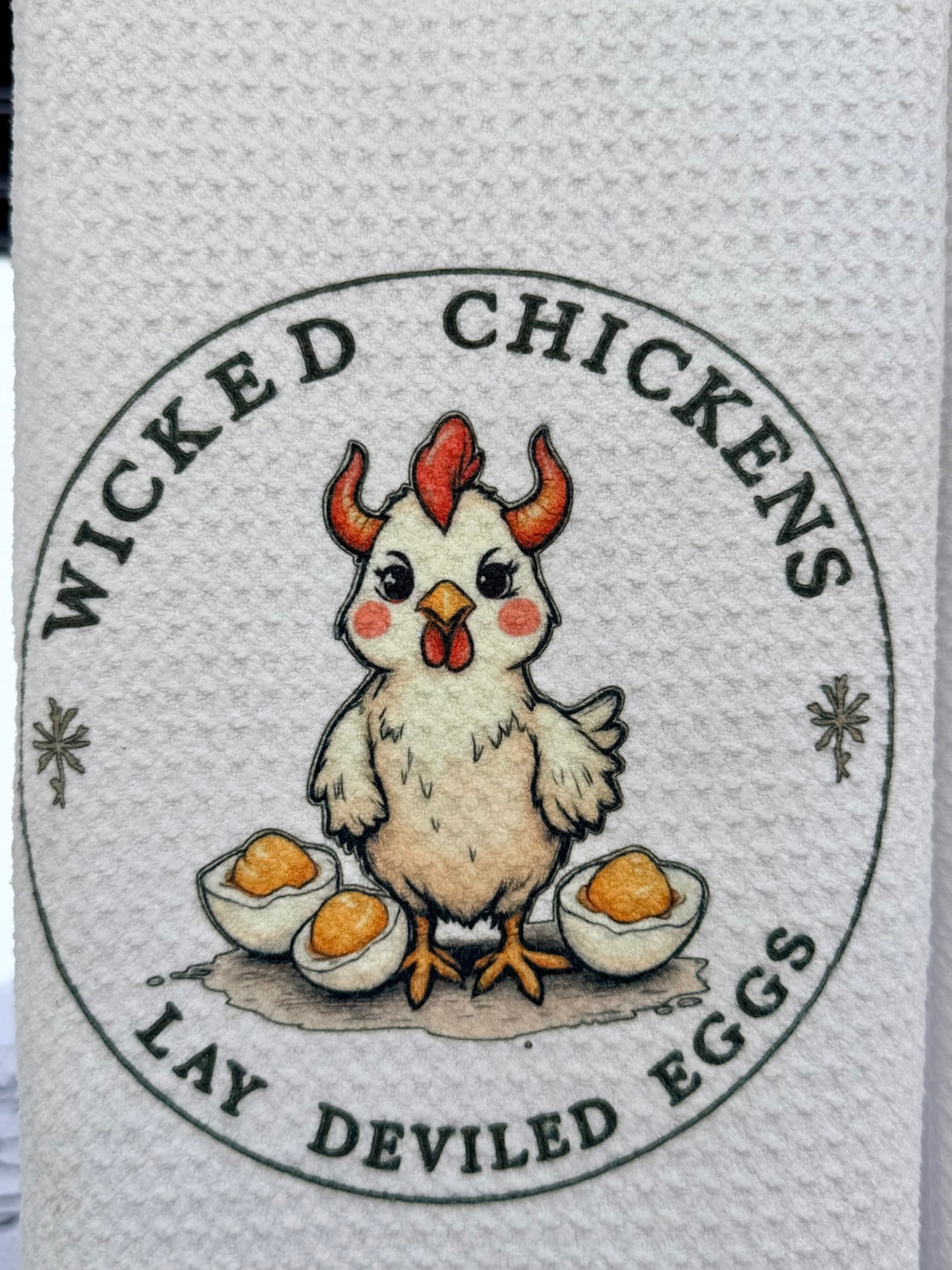 Wicked chickens lay deviled eggs