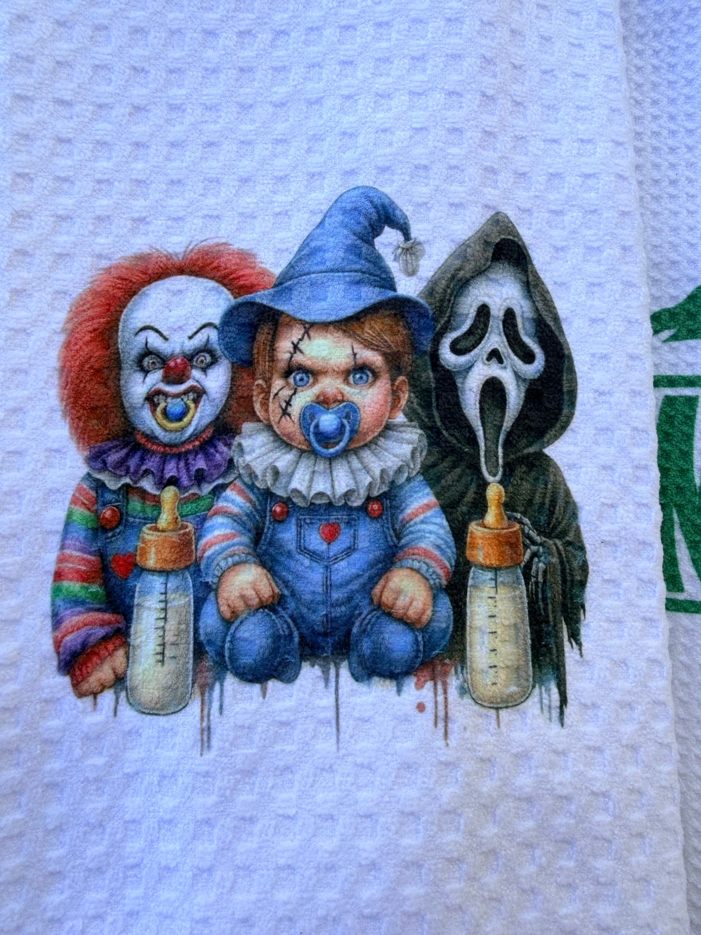 Baby pennywise, chuckie and ghostface