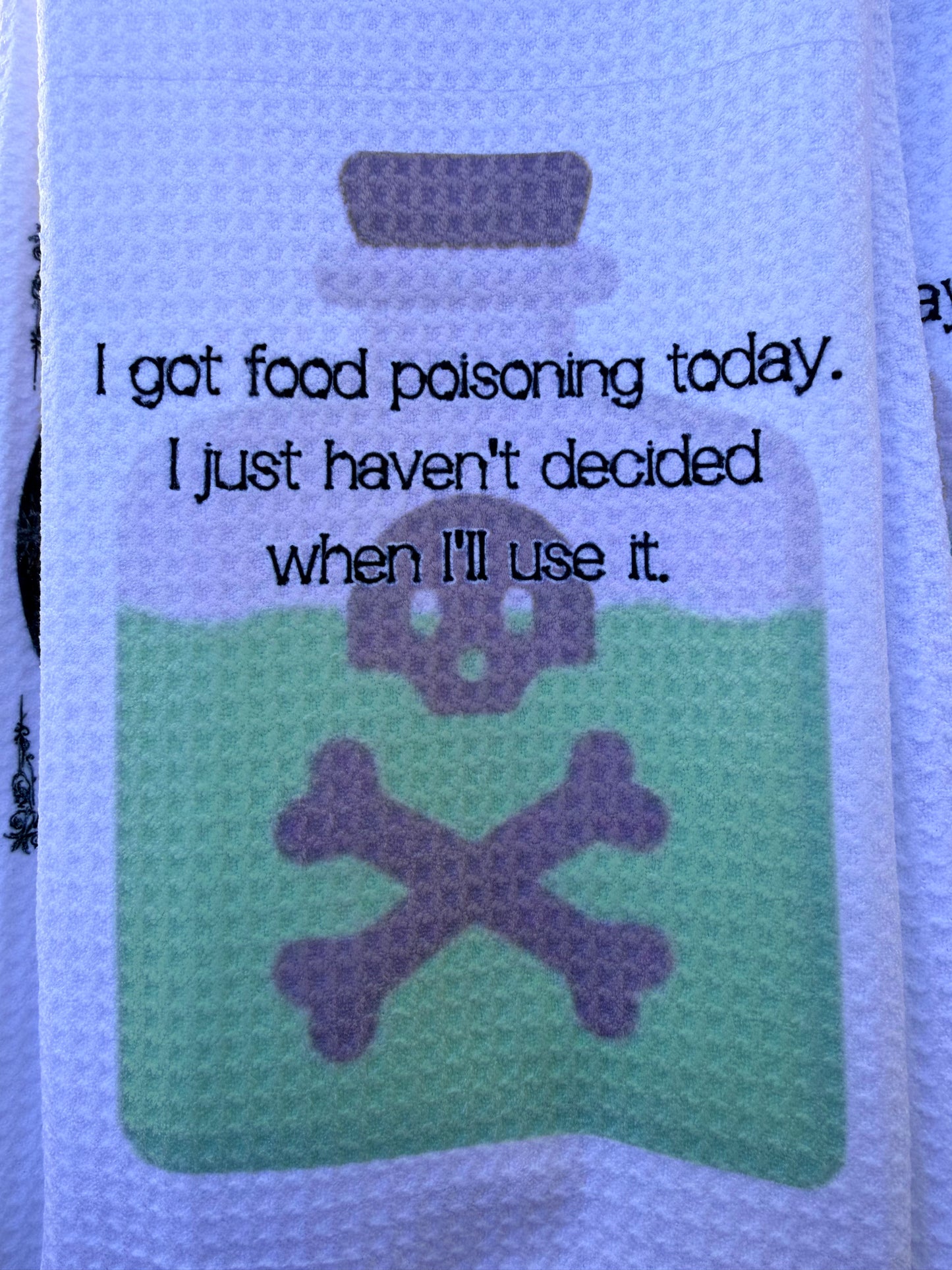 I got food poisoning today