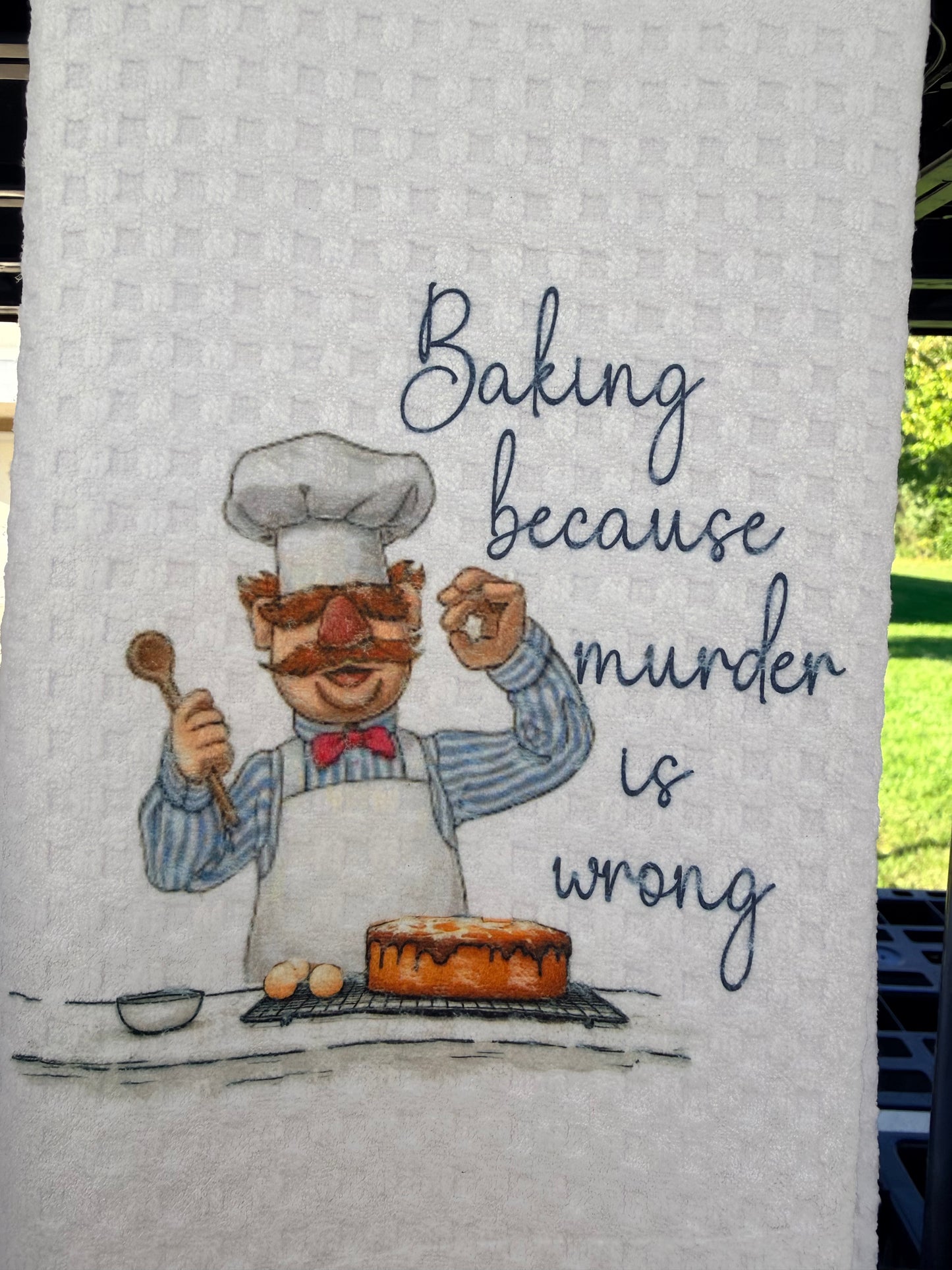 Baking because murder is wrong