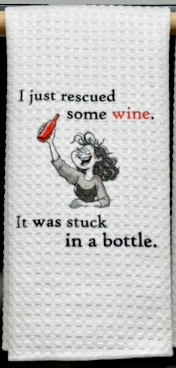 I just rescued some wine, it was stuck in a bottle