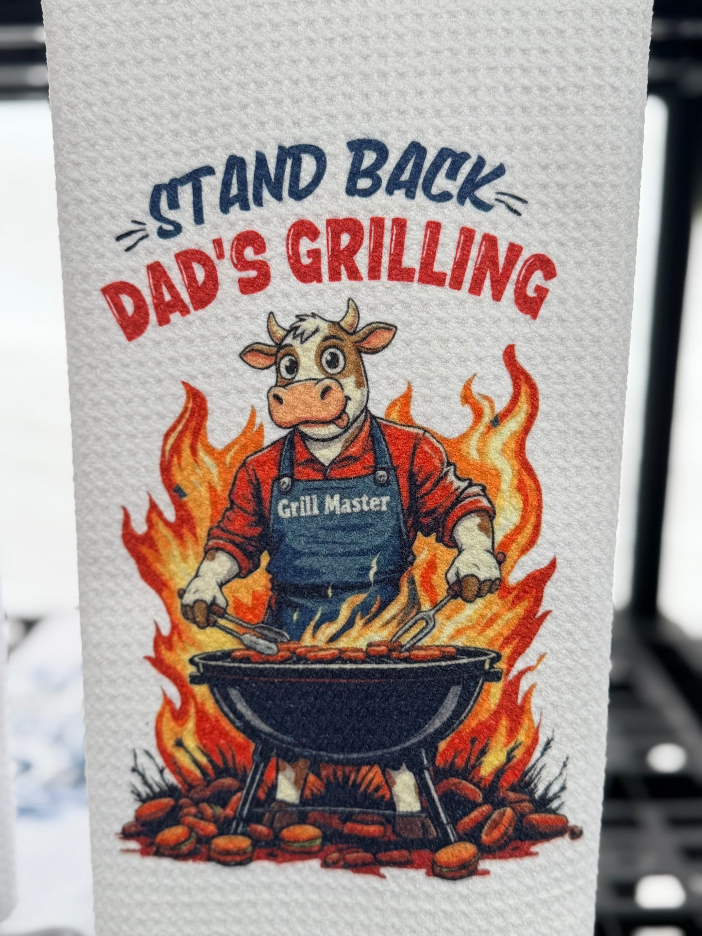 Stand back Dad’s grilling