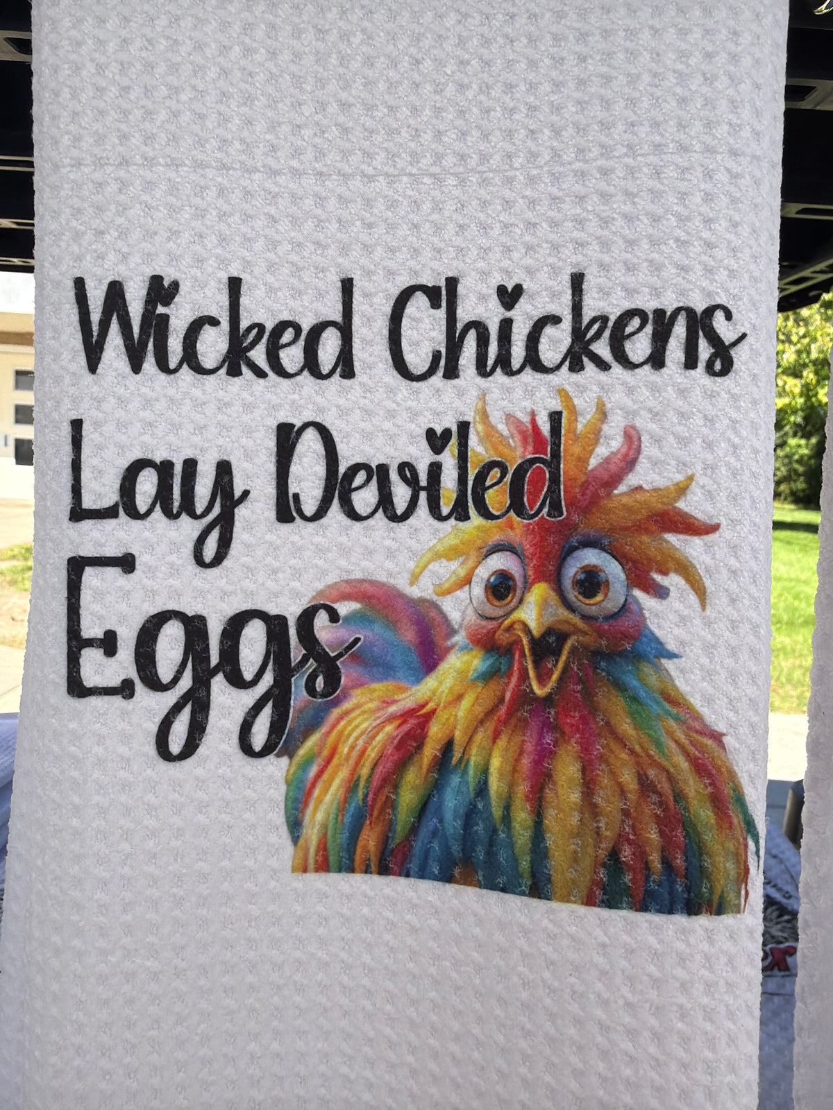 Wicked chickens lay deviled eggs