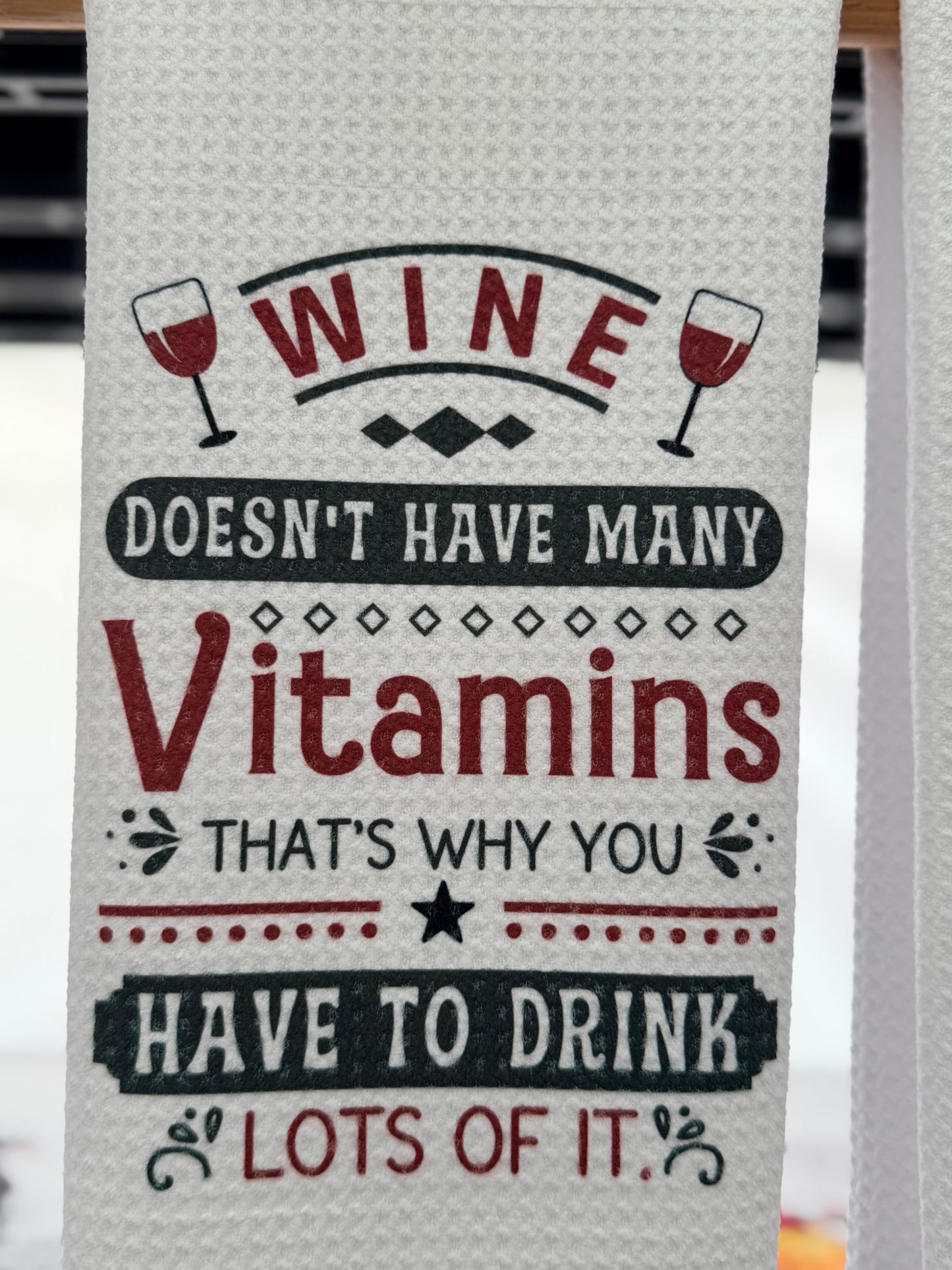 Wine doesn’t have many vitamins