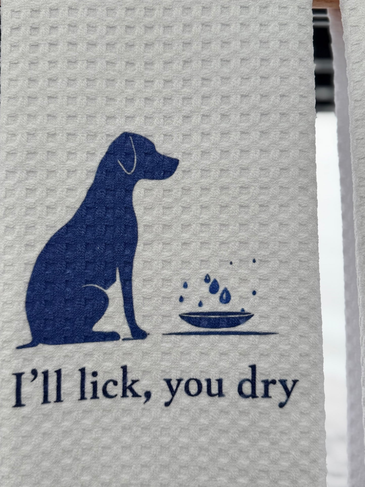 I’ll lick, you dry