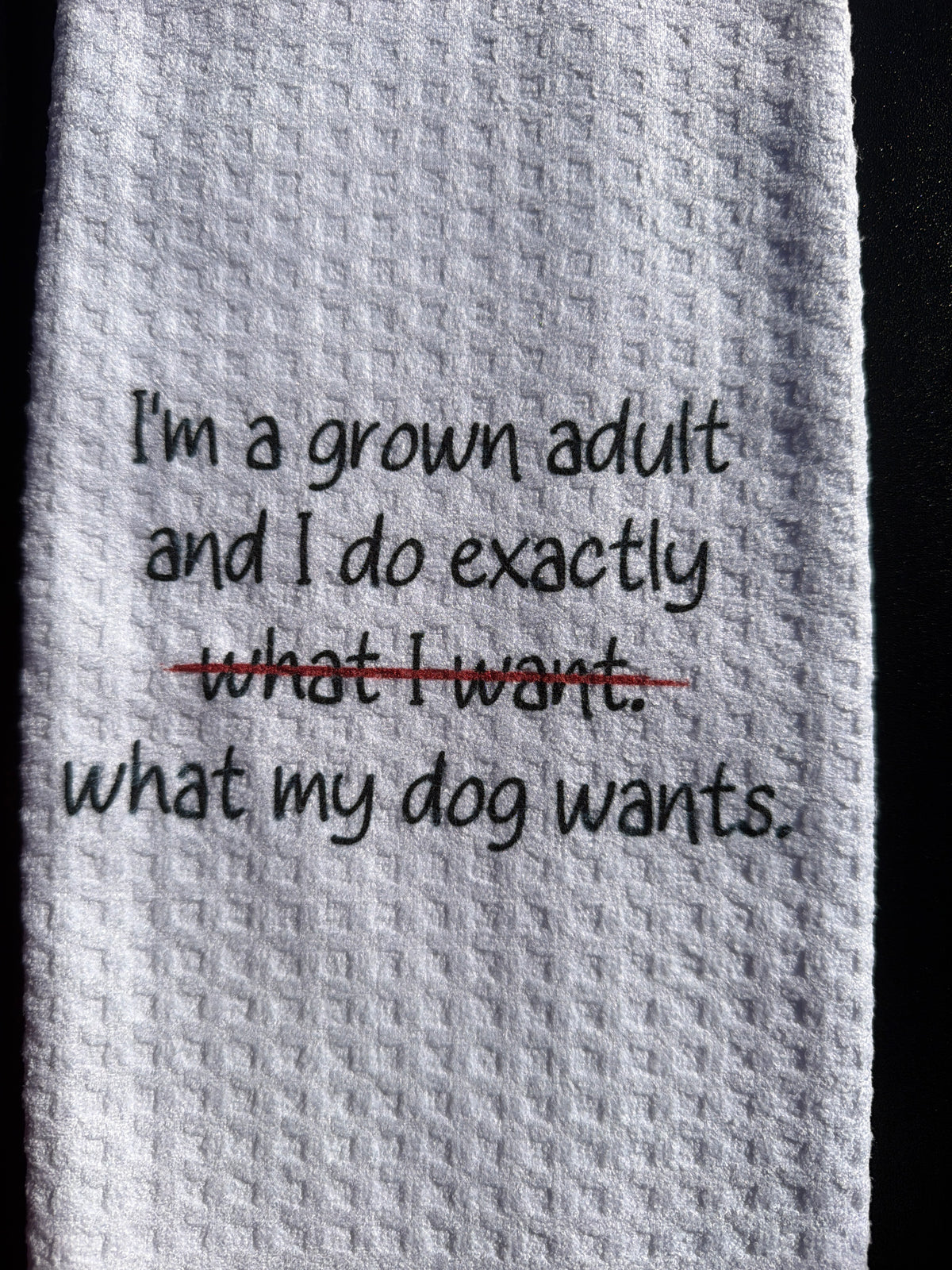I’m a grown adult and I do exactly what my dog wants