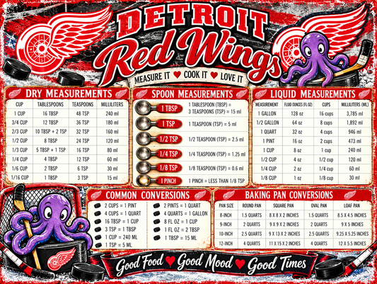 Red Wings Cutting Board