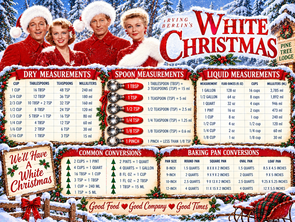 White Christmas cutting board