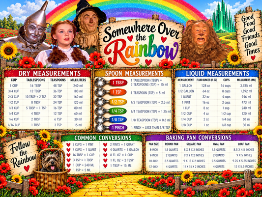 Somewhere over the rainbow cutting board